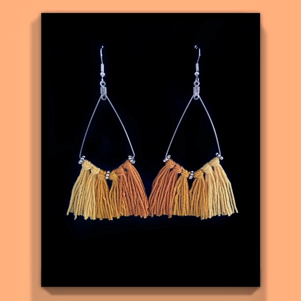 Orange Ombre Earrings